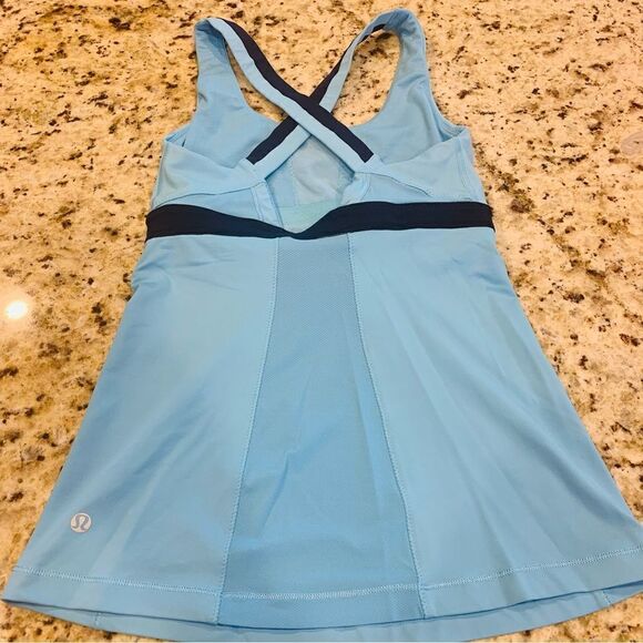 Lululemon Run: Stuff Your Bra Tank II Size 2 Color Blue Moon Inkwell - Picture 7 of 8
